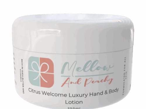Citrus Welcome Luxury Hand and Body Lotion – Mellow and Peachy