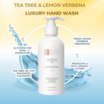 Tea Tree & Lemon Verbena Luxury Hand Wash (500ml) - Image 2