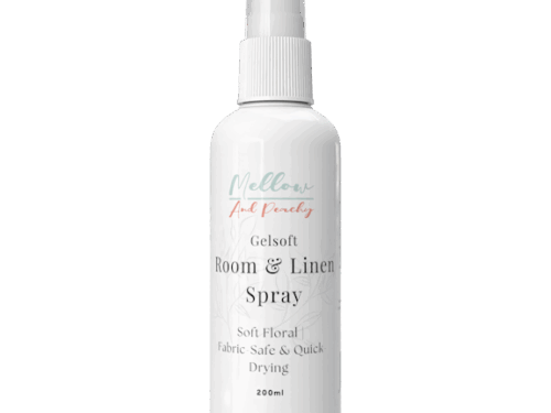 Room & Linen Spray – Gelsoft Scent Fabric-Safe & Quick-Drying | Mellow and Peachy