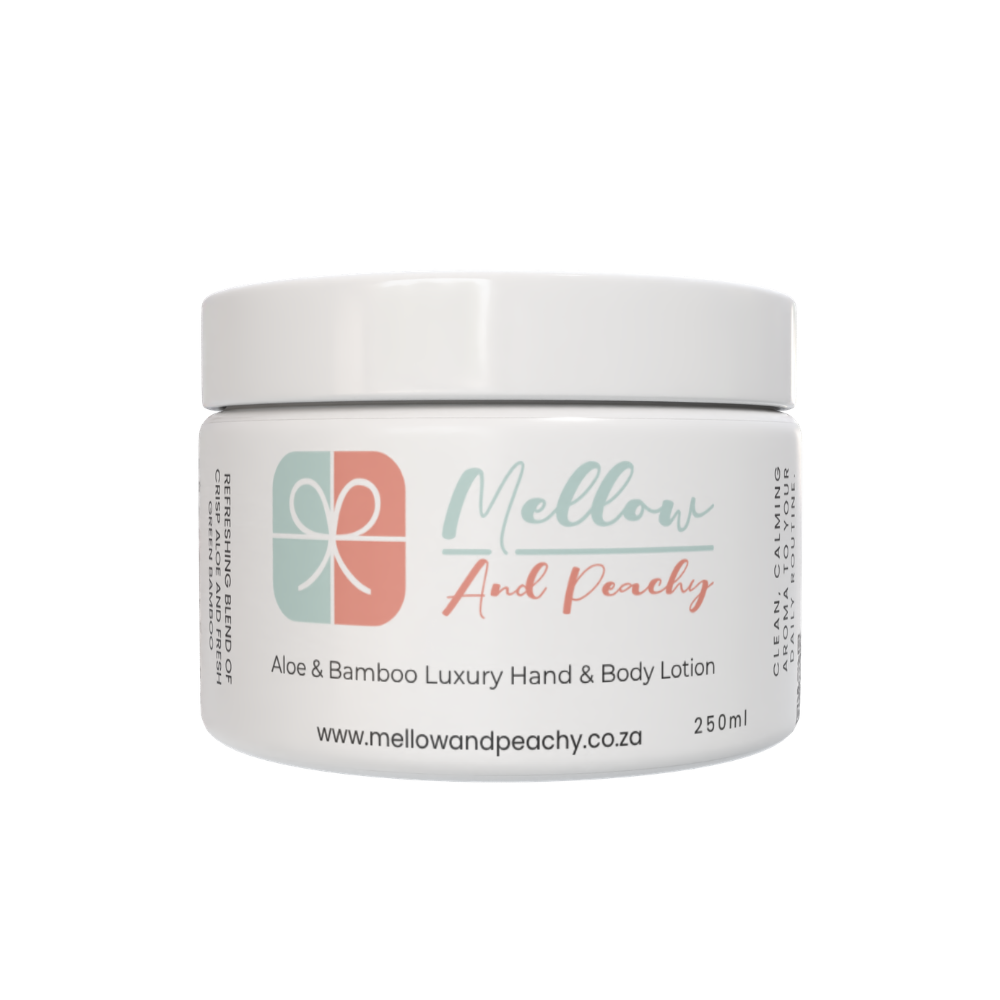 Mellow & Peachy Aloe and Bamboo Luxury Hand and Body Lotion