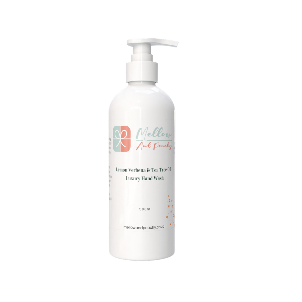 Mellow & Peachy Lemon Verbena & Tee Tree Luxury Hand Wash (500ml)