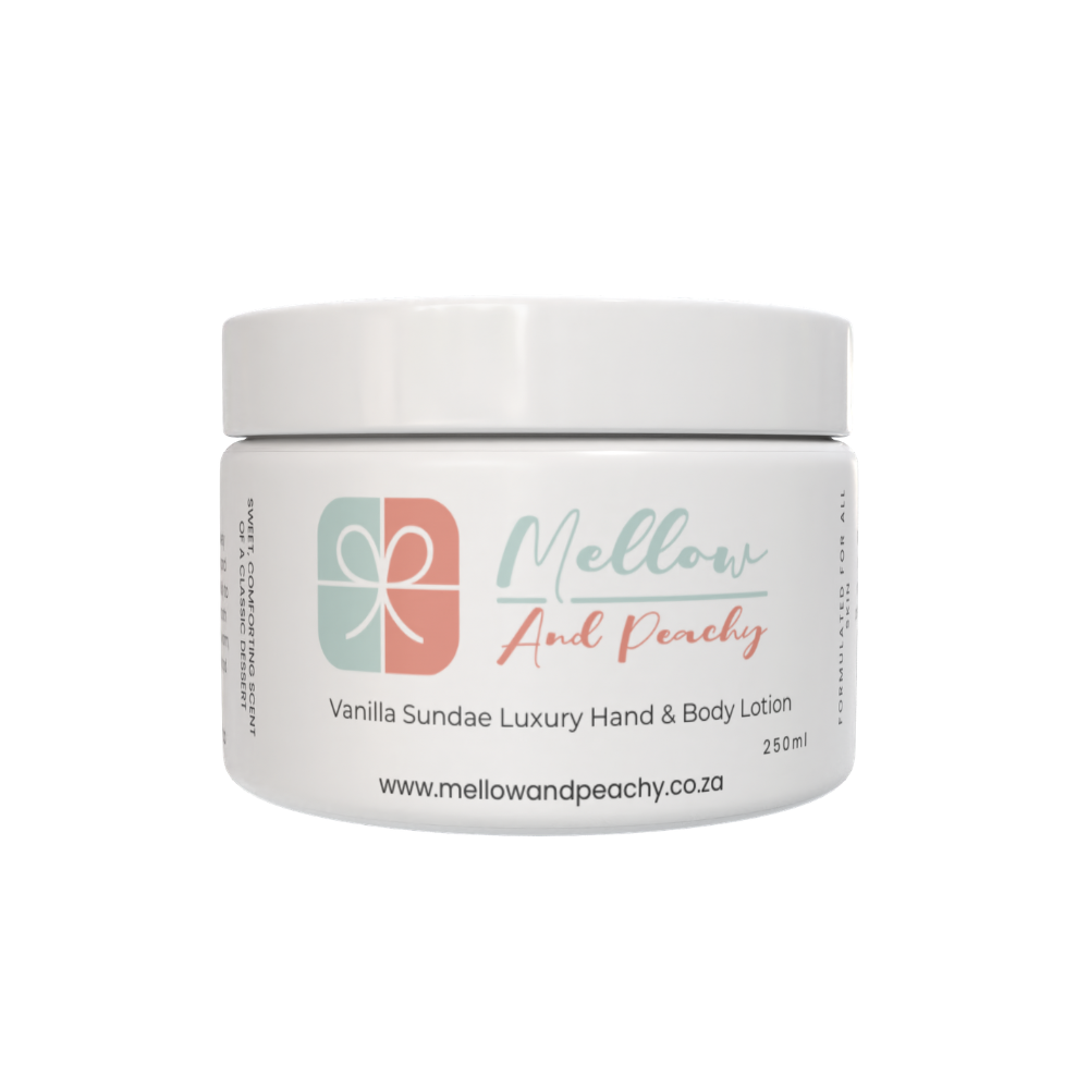 Mellow & Peachy Vanilla Sundae Luxury Hand and Body Lotion