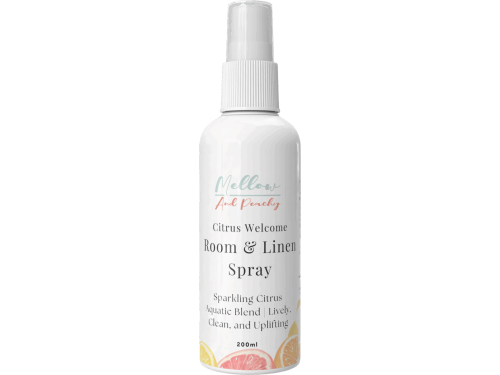 Room & Linen Spray – Citrus Welcome Scent | Citrus Aquatic | Fabric-Safe & Quick-Drying | Fresh and Uplifting