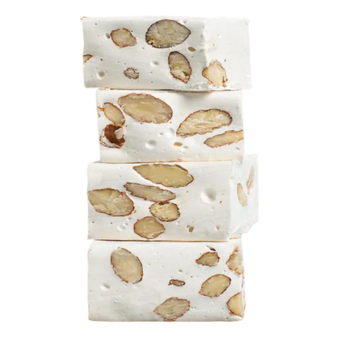 1701 almond honey nougat pieces close‑up