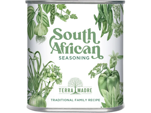 Terra Madre South African Seasoning bottle front view