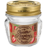 Bormioli Rocco Quattro 80ml Preserve Jar + Aluminium Lid – Premium Mini Storage Jar