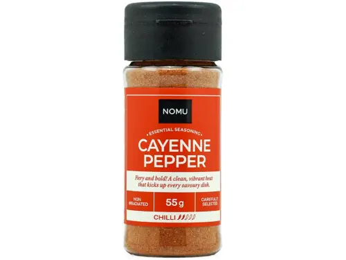 NOMU Cayenne Pepper 55g bottle front view