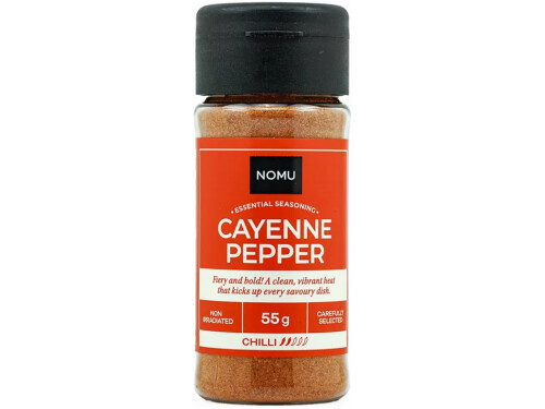 NOMU Cayenne Pepper 55g bottle front view