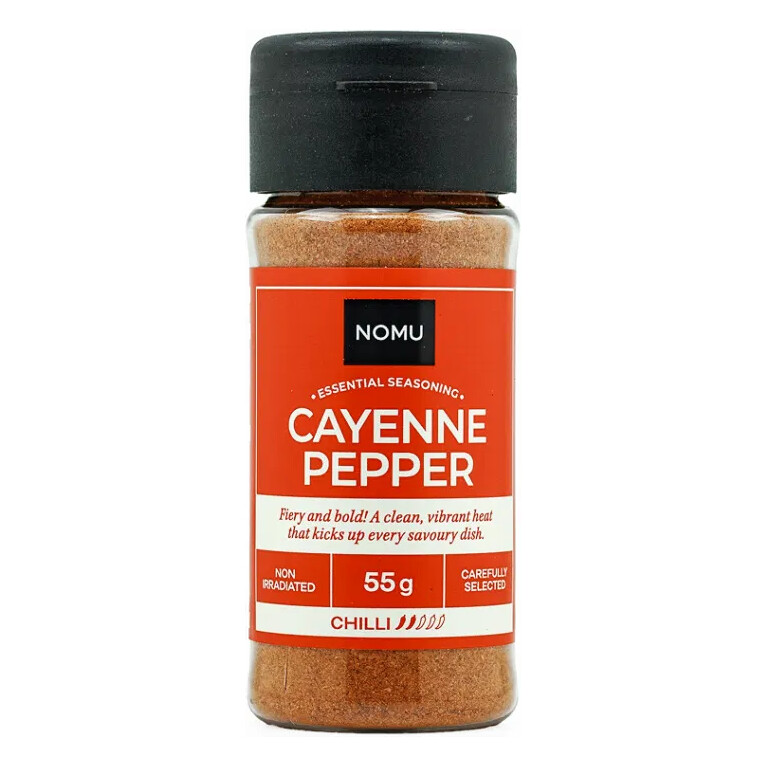 NOMU Cayenne Pepper 55g bottle front view