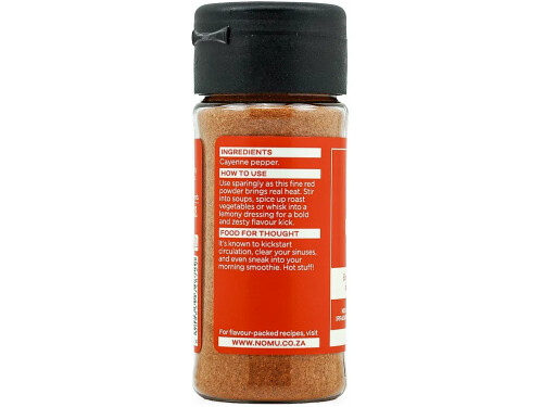 NOMU Cayenne Pepper spice bottle