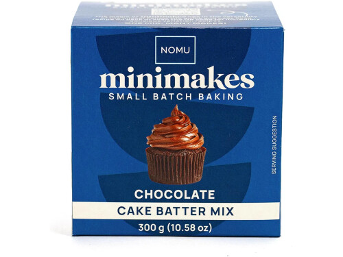 NOMU Chocolate Cake Batter Mix packaging front view