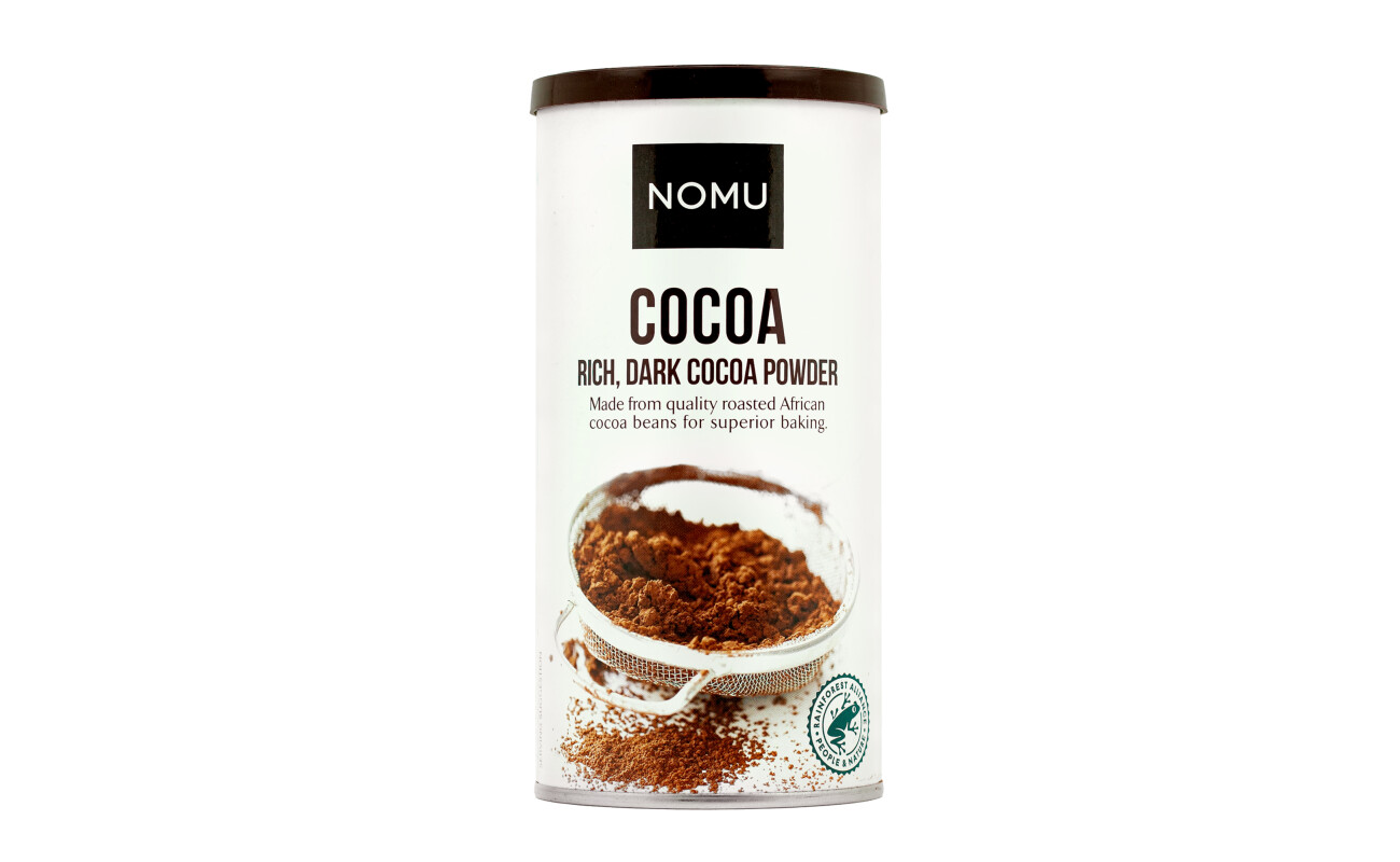 NOMU Cocoa Powder packaging front view