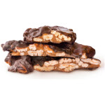 Caramelised pecans coated in 70% dark chocolate