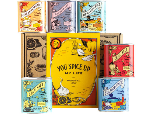 Funky Ouma spice and salt gift box assortment