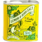 Funky Ouma Lemon and Herb Salt Tin front view