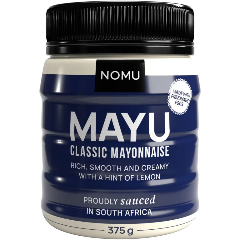 NOMU MAYU Classic Mayonnaise 375g jar front view