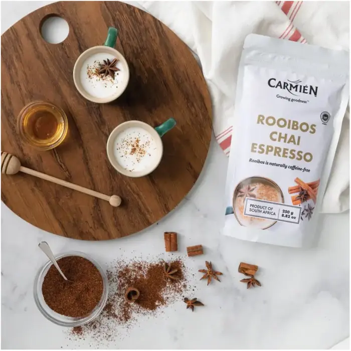 Caffeine‑free rooibos chai espresso blend