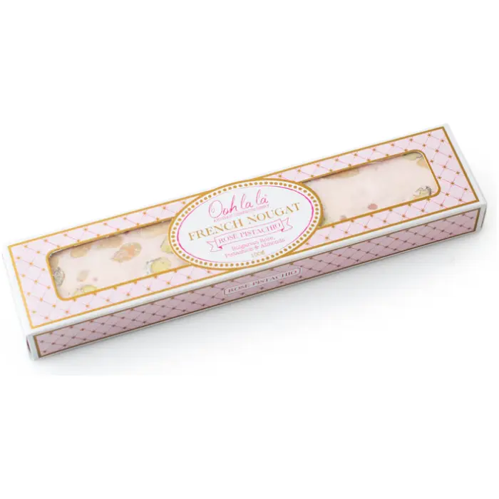 Ooh la la Artisan Confectionery Rose Pistachio Nougat – Elegant Floral & Pistachio Indulgence (100g) - Image 4