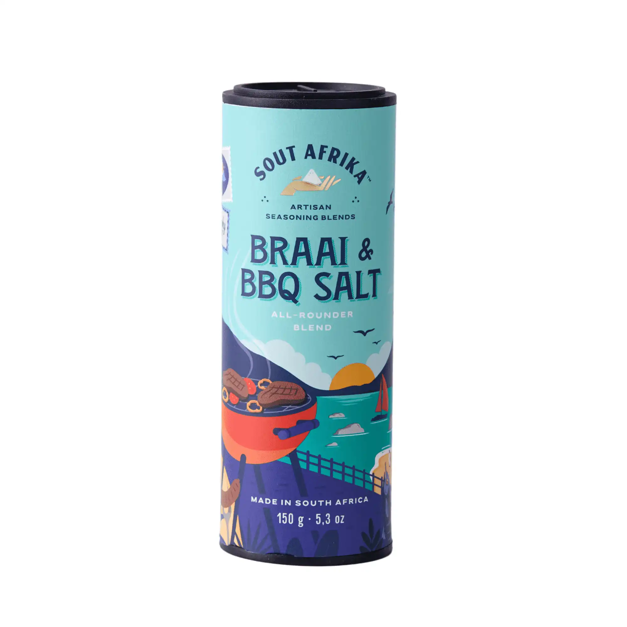 Sout-Afrika-Braai-BBQ-Salt Sout Afrika Braai and BBQ Salt 150g bottle