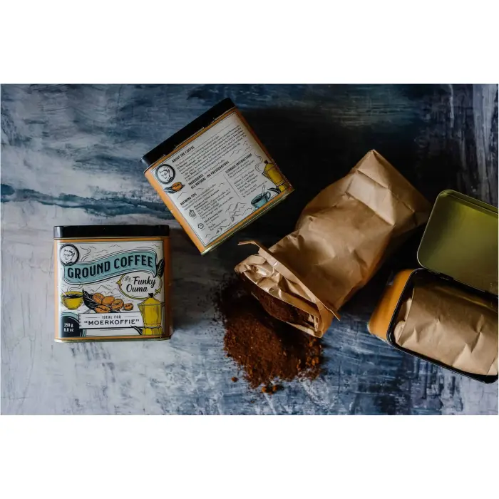 Funky Ouma Ground Coffee Tin 250g - Image 3