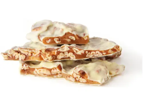 Luxury white chocolate pecan treats