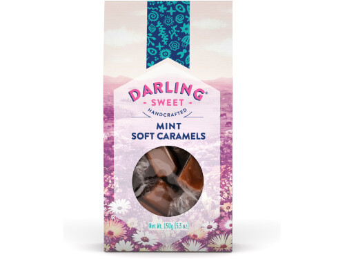 Darling Sweet Mint Soft Caramels 150g packaging