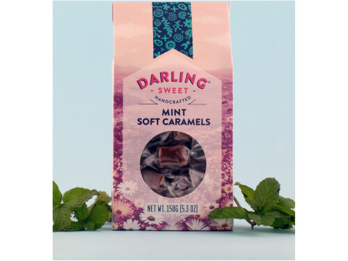 Darling Sweet Mint Soft Caramels 150g packaging