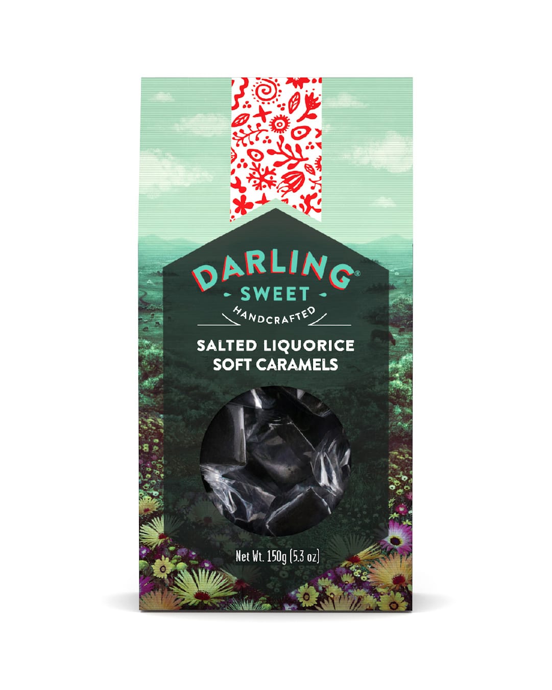 Darling Sweet Salted Liquorice Soft Caramels 150g
