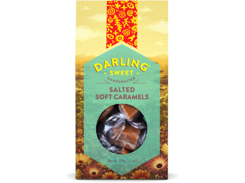 Darling Sweet Salted Soft Caramels 150g packaging