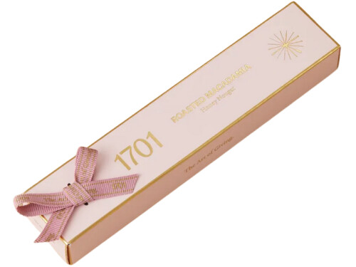 1701 Macadamia Honey Nougat Bar 100g front view