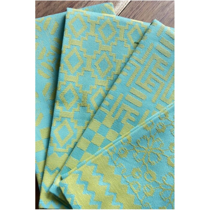 African Jacquard 100% Cotton Penta Napkins (Set of Four) - Image 2