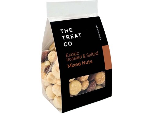 The Treat Co. Exotic Roasted & Salted Mixed Nuts packaging