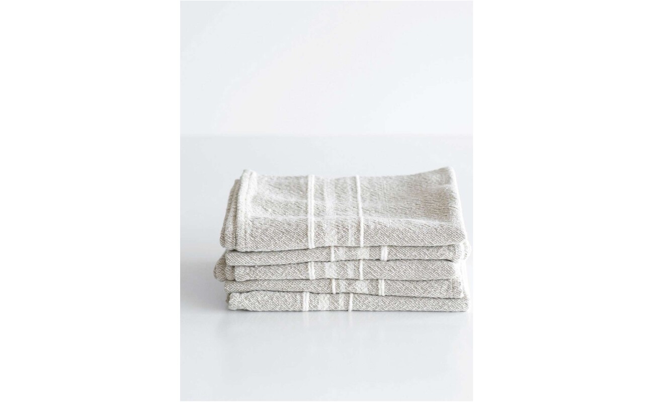 - Barrydale Hand Weavers Small Contemporary Towel with Variegated Stripes