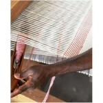 - Handwoven cotton cot cover in assorted natural colours