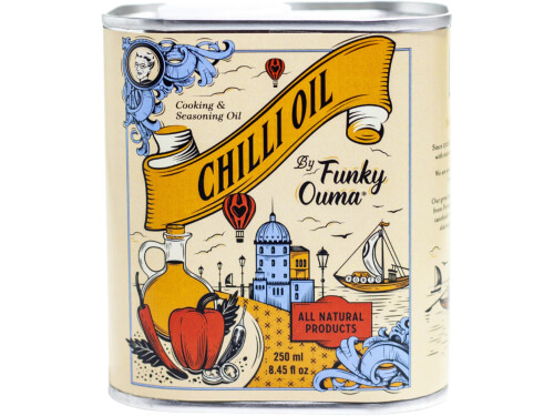 Funky Ouma Chilli Oil bottle front view