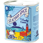 Funky Ouma Seafood Spice 175g tin packaging