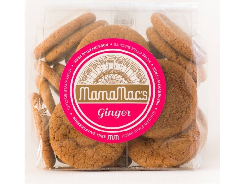 Mamamacs Ginger Biscuits with cracked tops