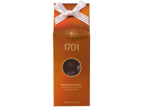 1701 dark chocolate macadamia pearls 200g