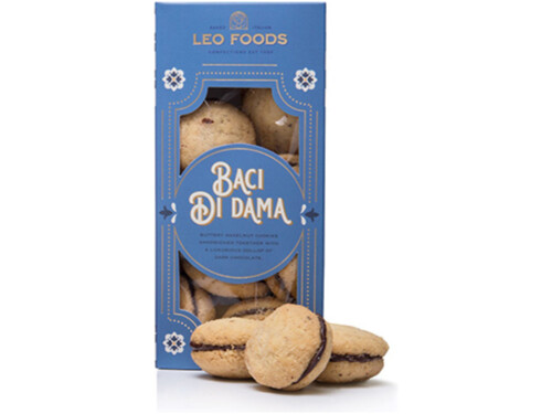 Leo Foods Baci Di Dama 240g front packaging