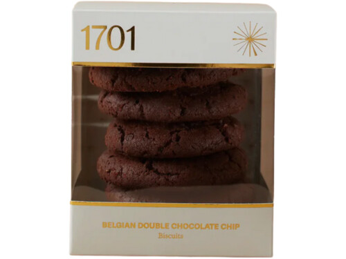1701 Belgium Double Chocolate Chip Biscuit Box
