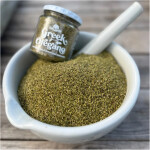 Close‑up of dried Greek oregano leaves