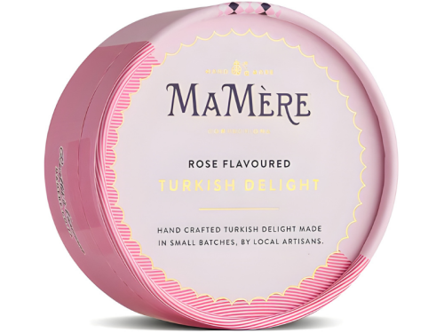 Ma Mère Confections Rose Flavoured Turkish Delight packaging