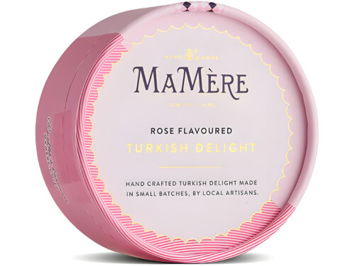 Ma Mère Confections Rose Flavoured Turkish Delight packaging