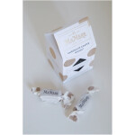 Individually wrapped almond nougat twists by Ma Mere Confections