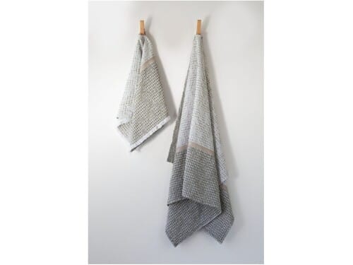 African Jacquard Melange Hand Towel in Olive colour