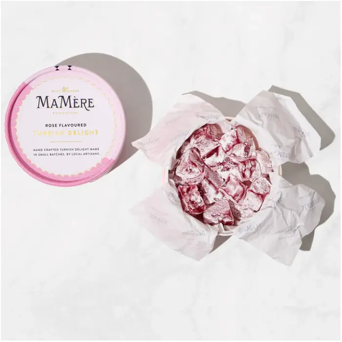 Ma Mère Confections Rose Flavoured Turkish Delight (225g) - Image 3