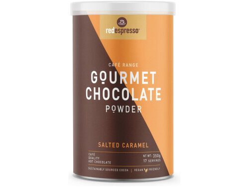 Redespresso Salted Caramel Gourmet Chocolate Powder Tin 350g front view