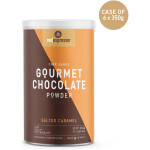 Redespresso Salted Caramel Gourmet Chocolate Powder Tin 350g front view-6-pack