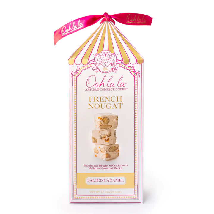 SaltedCaramelNougat12pcCircusBox_720x Ooh la la Artisan Confectionery Salted Caramel Nougat Petits 160g product image