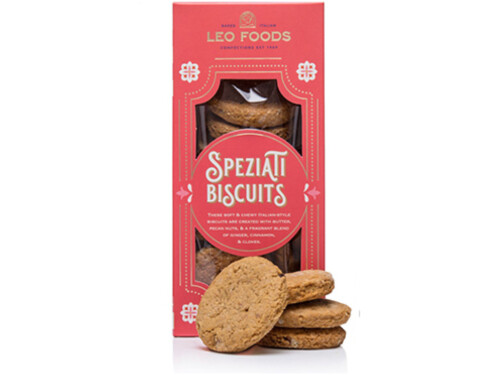 Leo Foods Speziati Biscuits 240g front packaging
